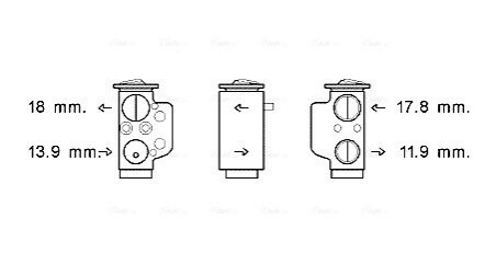 Розширювальний клапан AVA COOLING VN1367