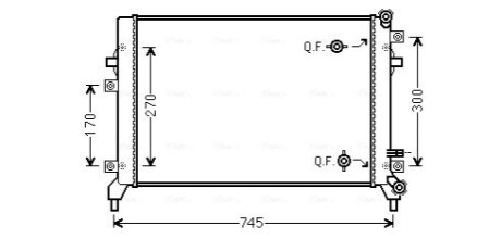 Радіатор, Система охолодження двигуна AVA COOLING VN2295
