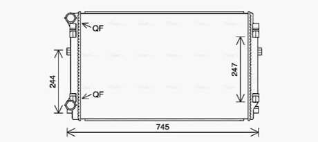Радіатор, Система охолодження двигуна AVA COOLING VN2404