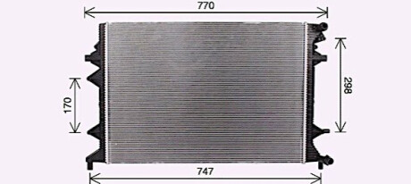Радіатор, Система охолодження двигуна AVA COOLING VN2415
