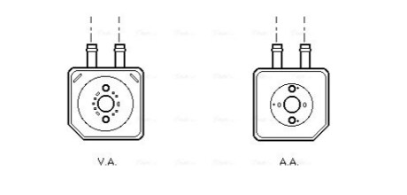 Охолоджувач оливи AVA COOLING VN3086