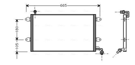 Радіатор кодиціонера AVA COOLING VN5137