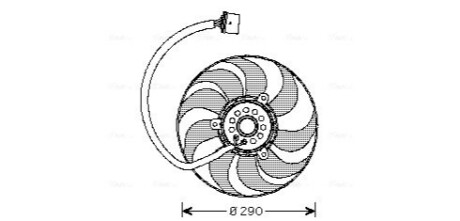 WENTYLATOR CHLOD. AUDI A3/S3 96- AVA COOLING VN7520