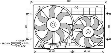 Вентилятор AVA COOLING VN7528