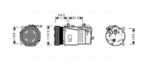 Компресор AVA COOLING VNAK280