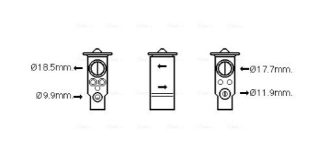 Расширительный клапан, кондиционер AVA COOLING VO1171