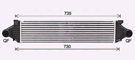 CHLODNICA POWIETRZA VOLVO S60 10- AVA COOLING VO4297