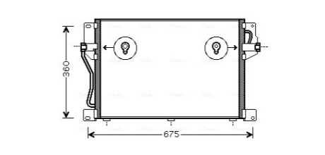 Радіатор кондиціонера AVA COOLING VO5077