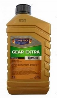 Трансмиссионное масло Gear Extra 80W90 GL5 1л - Aveno 0002-000202-001