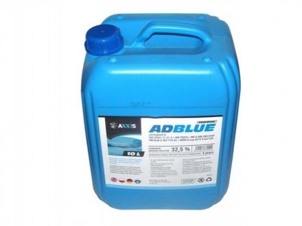 Жидкость AdBlue для понижения выбросов систем SCR (мочевина) <AXXIS> 10 л AXXIS 502095 AUS 32
