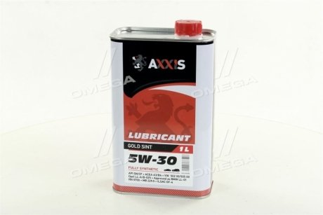 Олива моторн. 5W-30 Gold Sint (Каністра 1л) AXXIS AX-2022