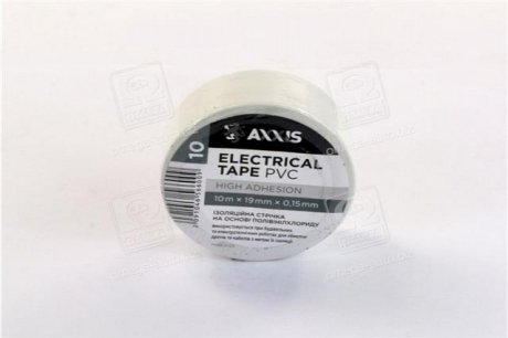 Ізоляційна стрічка біла19mm * 10 <> AXXIS ET-912 W (фото 1)