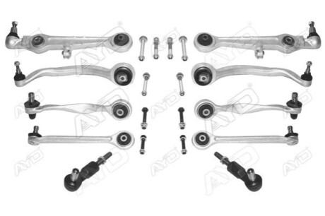 Важіль підвіски (комплект) передній (22мм)) Audi A4 (94-), A6 (97-) / VW Passat (97-) AYD 89-02175