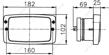 Основная фара Основная фара - (A0015444601 / 54556964 / RM54556964) BEHR-HELLA 1AB 006 213-001