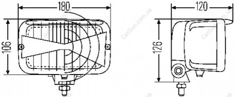 Фара головна BEHR-HELLA 1AB 007 145-001