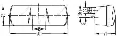 Задний фонарь; Задний фонарь BEHR-HELLA 2SD 001 680-271