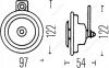 Звуковий сигнал - (VOE11305113 / A0035421620 / A0035421020) BEHR-HELLA 3AL 002 952-861 (фото 2)