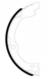 Колодки ручника Kia Sorento 15- (188.8x26) BEHR-HELLA 8DA355051301
