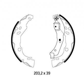 Тормозные колодки - (D40FM1HD3A / D40601HD3E / D40601HD3C) BEHR-HELLA 8DB355002-641