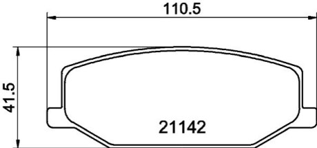 Гальмівні колодки, дискове гальмо (набір) BEHR-HELLA 8DB 355 006-161