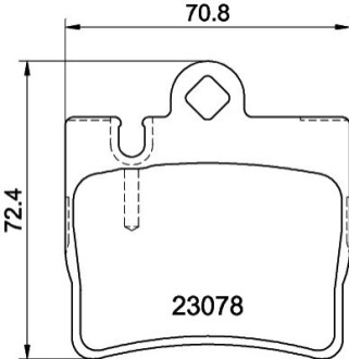 Колодки гальмівні - (A0044209420 / A0034201920 / A0034200620) BEHR-HELLA 8DB355008-711