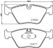 Гальмівні колодки дискові перед. BMW 5 (E39) 2.0D-3.5 11.95-05.04 BEHR-HELLA 8DB355010-711 (фото 2)