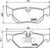 Гальмівні колодки дискові задні BMW 3 (E90/E90N) 320d 05-/X1 (E84) 09- BEHR-HELLA 8DB 355 011-301 (фото 5)