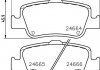 Гальмівні колодки дискові зад. Toyota Auris 1,4-2.2 D 06- BEHR-HELLA 8DB 355 013-571 (фото 2)