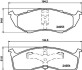 Гальмівні колодки, дискове гальмо (набір) BEHR-HELLA 8DB 355 014-971 (фото 1)