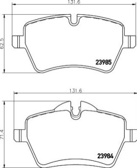 Колодки дискового тормоза BEHR-HELLA 8DB 355 016-041