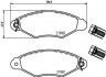 Тормозные колодки - (E172562 / E172107 / 9945076) BEHR-HELLA 8DB 355 019-311 (фото 1)