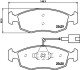 Гальмівні колодки дискові T2112 BEHR-HELLA 8DB 355 019-651 (фото 1)