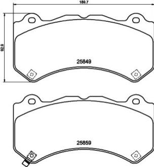 Klocki ham. ATS, ATS Coupe, CTS, CTS Coupe, CTS Sport Wagon, CAMARO, CAM BEHR-HELLA 8DB355021041