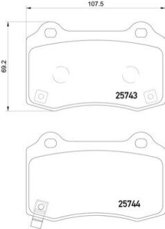 Гальмівні колодки (набір) BEHR-HELLA 8DB 355 021-251