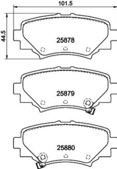 Гальмівні колодки (набір) BEHR-HELLA 8DB 355 021-411