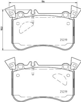 Гальмівні колодки (набір) BEHR-HELLA 8DB 355 021-771