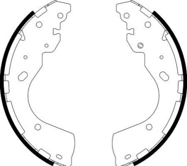 Комплект гальмівних колодок BEHR-HELLA 8DB355022241