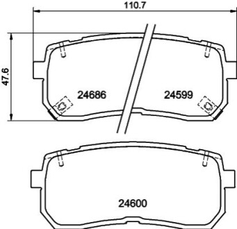 Колодки дискового тормоза BEHR-HELLA 8DB 355 023-231