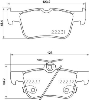 Гальмівні колодки Ford Galaxy, Mondeo V, S-Max Ford Usa Fusion Lincoln Mkz 1.0-3.5 09.06- BEHR-HELLA 8DB 355 023-301