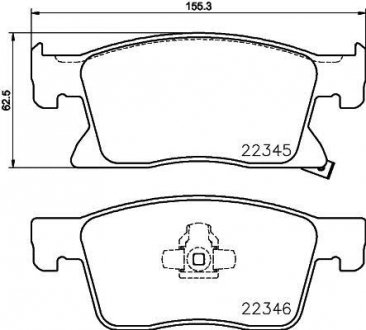 Колодки гальмівні - (13478301) BEHR-HELLA 8DB 355 024-781