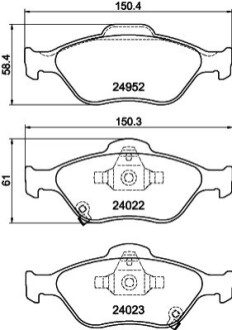 Klocki ham. prz. TO BEHR-HELLA 8DB355025321