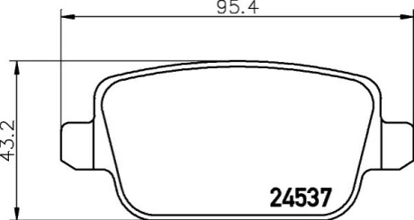 Колодки дискового тормоза BEHR-HELLA 8DB 355 025-371