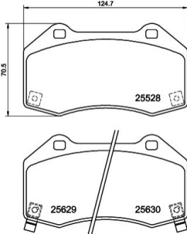 Klocki ham. przód ABARTH, FIAT, MAZDA BEHR-HELLA 8DB355025891