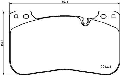 Колодки гальмівні (передні) BMW 5 (G30/F90)/X5 (G05/F95)/3 (G20/G80) 17- (Brembo) Q+ BEHR-HELLA 8DB355025991