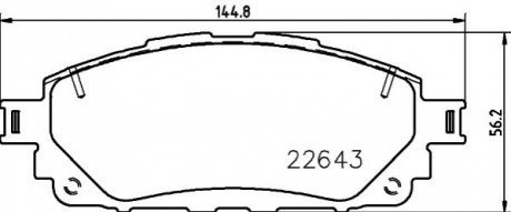 Колодки дискового тормоза BEHR-HELLA 8DB 355 032-961 (фото 1)