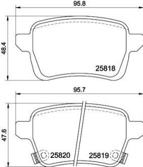 Klocki ham. tył FI BEHR-HELLA 8DB355036431