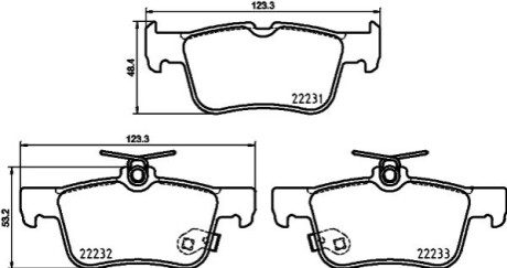 Колодки дискового тормоза BEHR-HELLA 8DB355037791