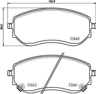 Klocki ham. przód MERCEDES-BENZ BEHR-HELLA 8DB355037901