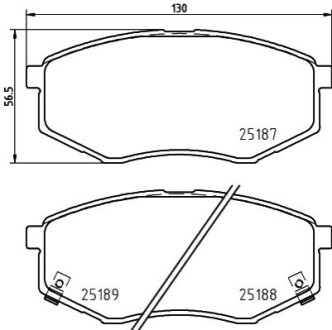 Колодки дискового тормоза BEHR-HELLA 8DB355037981