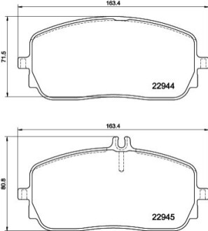 Klocki ham. przód MERCEDES-BENZ BEHR-HELLA 8DB355039011